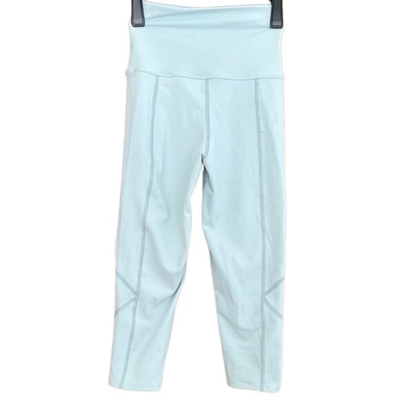 LIVE THE PROCESS ice blue Geometric leggings, size S - Picture 3 of 7